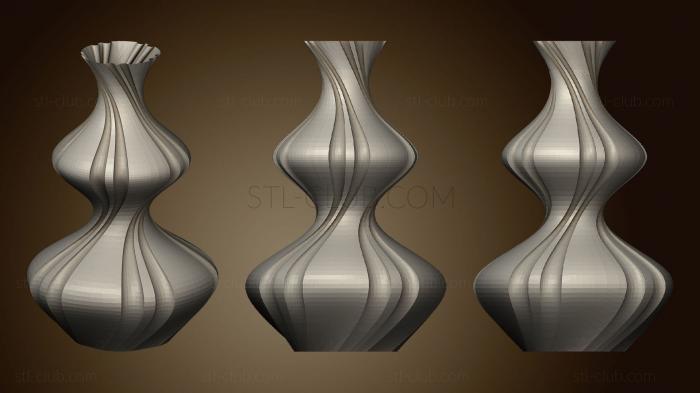 3D model Fluted Genie Vase (STL)