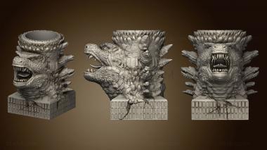 3D model Godzilla Mug Dicer No Handle (STL)