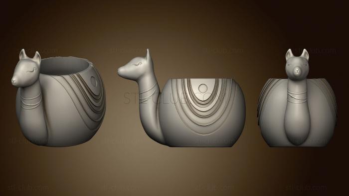 3D model Maceta Llama Corregida (STL)