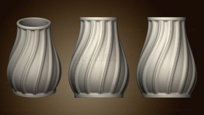 3D model Small Vase With Filament Decoration (STL)