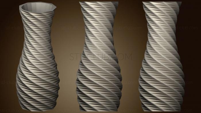 3D модель Спиральная ваза (1) (STL)
