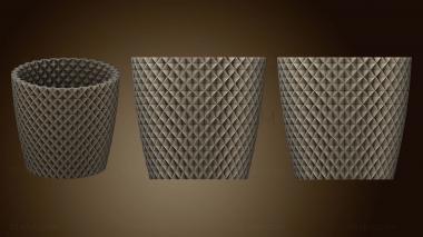 3D модель Квадратная Чашка-ваза (15) (STL)