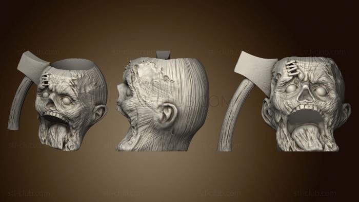 3D мадэль Таза зомби хача (2) (STL)