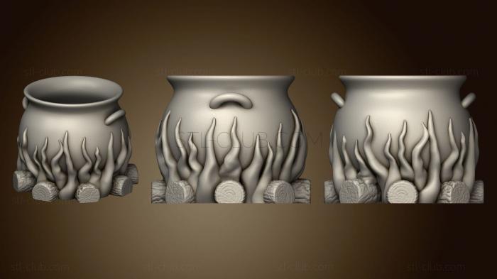 3D model The Flaming Cauldron (STL)