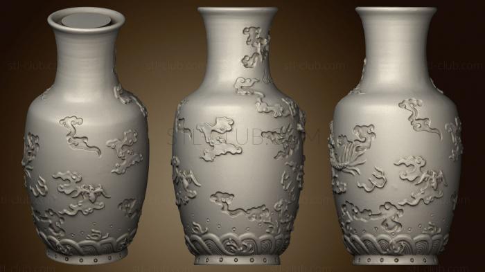 Vase Of Dragon Pattern