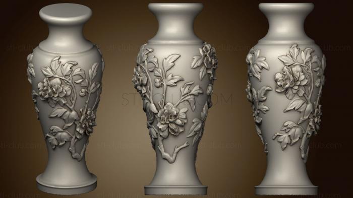 3D model Vase Of Peony Pattern (STL)