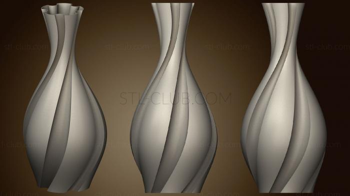 Vase Twisted 5 Flute