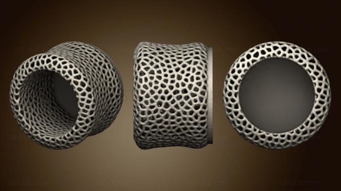 Voronoi LED tealight shade