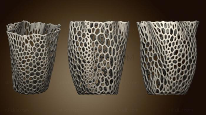 Voronoi Style Vase