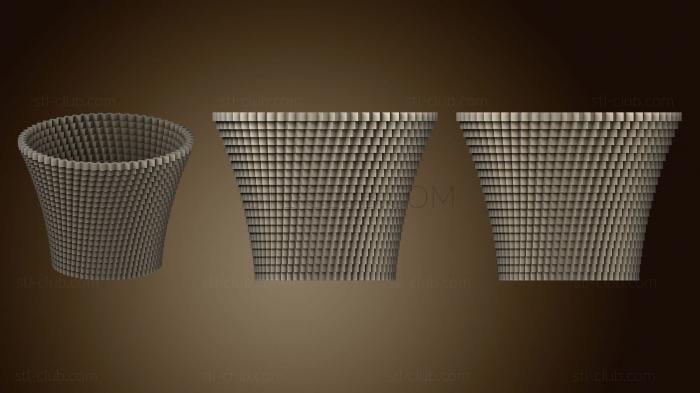 3D model 100Mm Square Vase (STL)