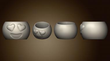 3D model Emoji Olho Coracao Mesa Aberto (STL)