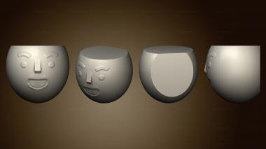 3D model Emoji Oval 1 Parede Fechado (STL)