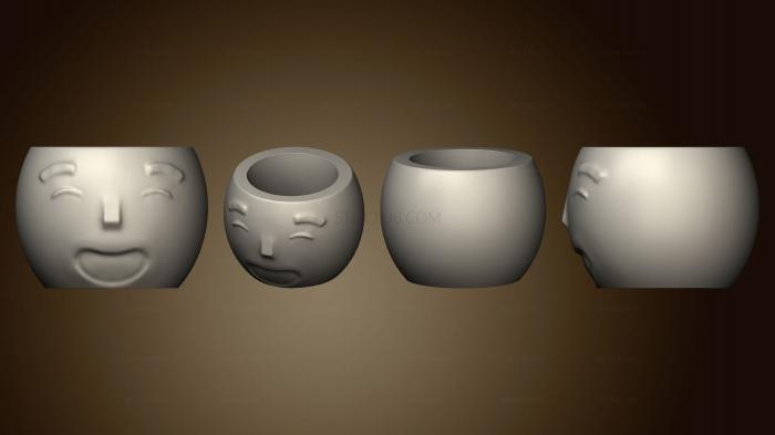 3D model Emoji Oval 3 Mesa Aberto (STL)