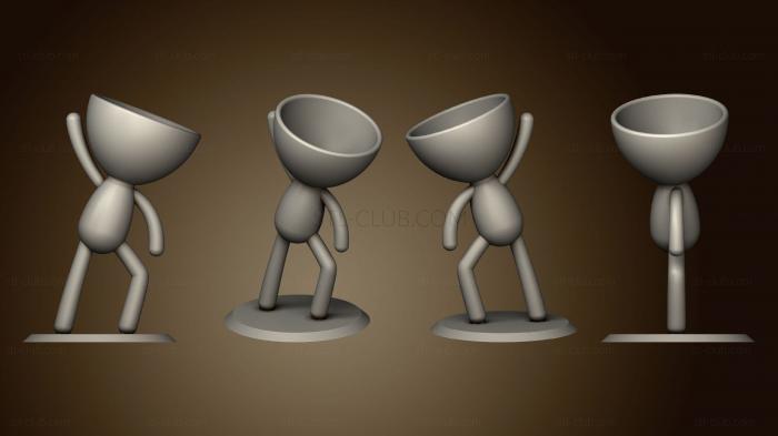 3D model Vaso Dancarino base separada v 2 (STL)