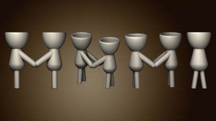 3D model vaso dia dos namorados 3 (STL)