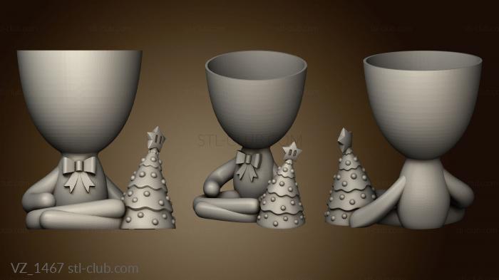 3D model Christmas Robert Plant Arbol mono (STL)