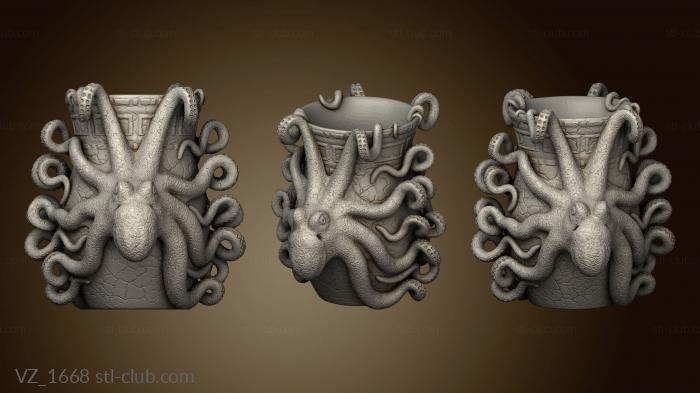 3D модель Ваза с осьминогом (STL)