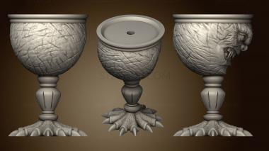 3D model Xmas Sorcerer Monster Candleholder (STL)