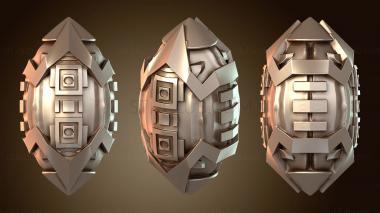 3D модель Дикий мяч в стиле ацтеков (STL)