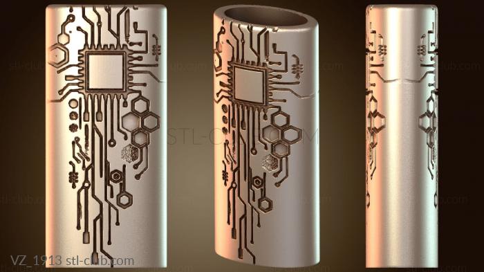 Вазы Чехол и зажигалка Bic красные