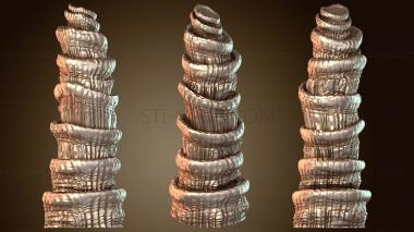 3D model Cave with Scatter Terrain Mossy (STL)