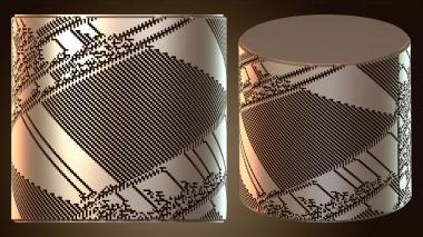 3D мадэль Цилиндрическая ваза глазурованная (STL)