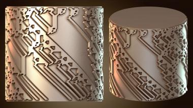 3D модель Сердцевина цилиндрической вазы (STL)