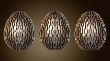 3D model Dual Wavy Egg (STL)
