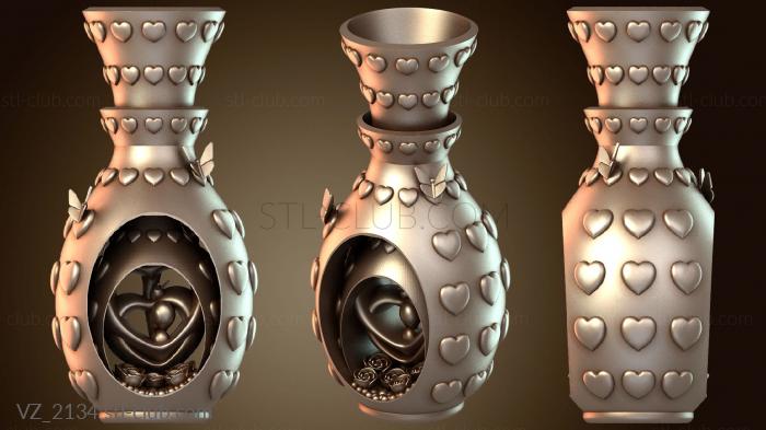 Вазы Узор вазы в форме сердца