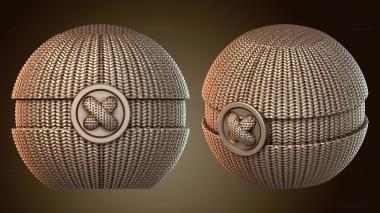 3D model Knitted Pokeball (STL)