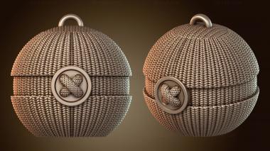 3D model Knitted Pokeball Loop (STL)