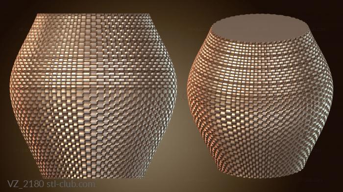 Вазы Ваза с насечкой в виде лампы