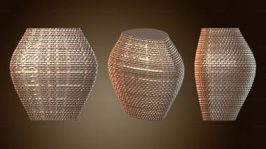 3D модель Вариант вазы с насечкой в виде лампы (STL)