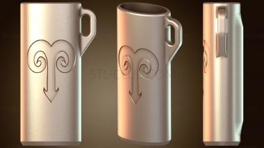 3D модель Магнитный чехол для ключей Овен (STL)