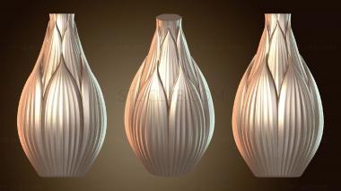 3D мадэль Открытая ваза Цветущий режим X (STL)