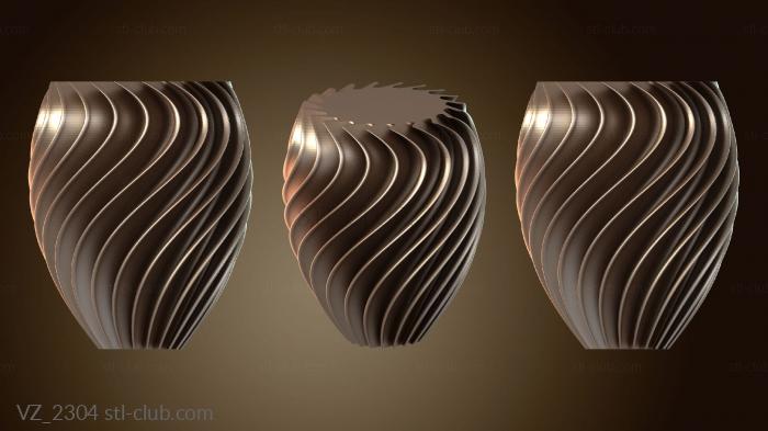 Параметрическая ваза Twist Spiral