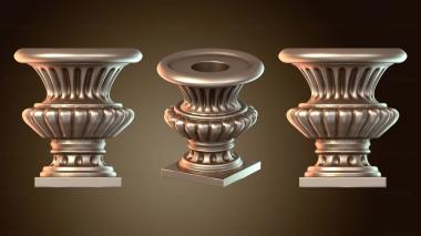 3D мадэль Горшки и тяжелые горшки (STL)