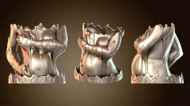 3D модель Расплавленная ваза «Беременное божество» (STL)