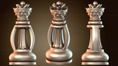 3D мадэль Шахматы Королева (STL)
