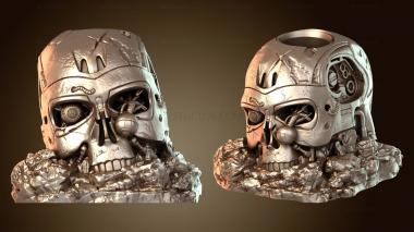 3D модель Чаша для растений в форме черепа (STL)