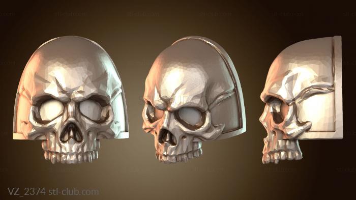 Вазы Наплечники в форме черепа