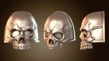 3D модель Наплечники в форме черепа (STL)