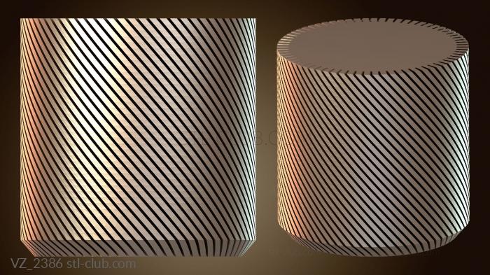 Вазы Спиральная ваза-чашка для ручек