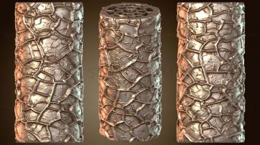 3D мадэль Текстурный валик с трещинами на земле (STL)