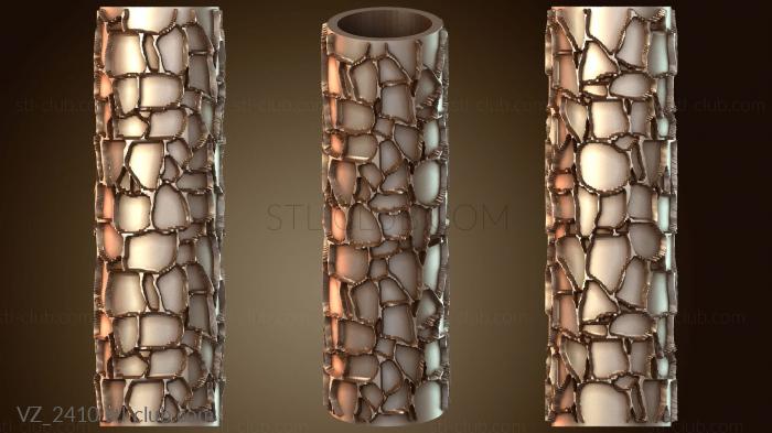 Вазы Текстурный валик с мелкими камнями