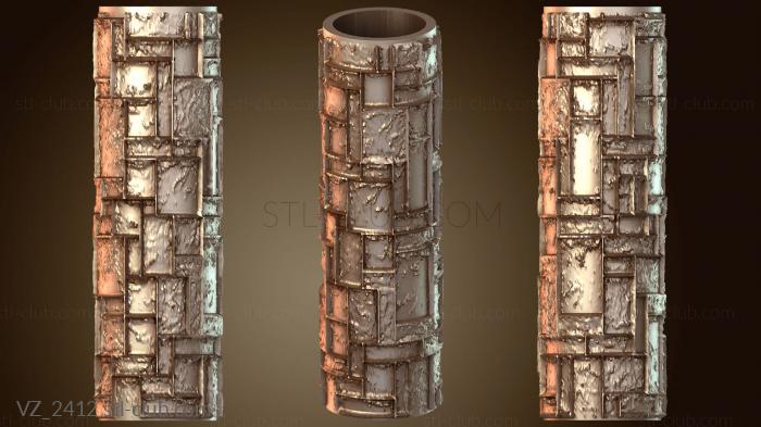 Вазы Вариант с квадратами текстурного валика