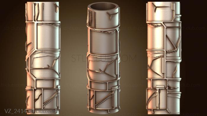 Вазы Текстурные валики квадратной формы неправильной формы