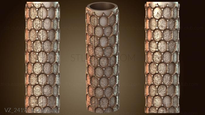 Вазы Текстурный валик шестигранный