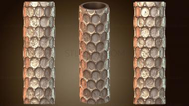 3D модель Текстурный валик с шестигранной сеткой (STL)