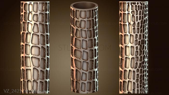 Вазы Текстурный валик из кожи рептилий